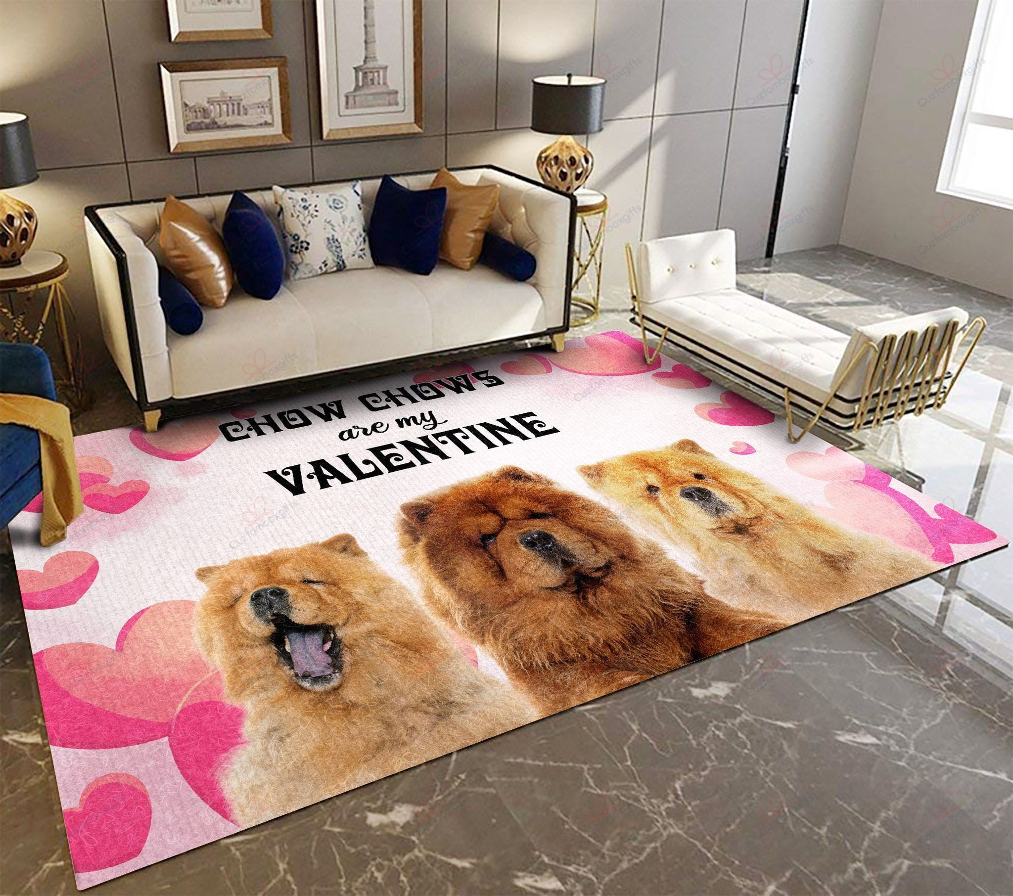 Chow Chows Are My Valentine Rug Sport Decor Gift Floor Decor Living Room Carpet Rug Area Rug - 0e2be7f4e19b Chow Chows Are My Valentine Rug Sport Decor Gift Floor Decor Living Room Carpet Rug Area Rug - 0e2be7f4e19b