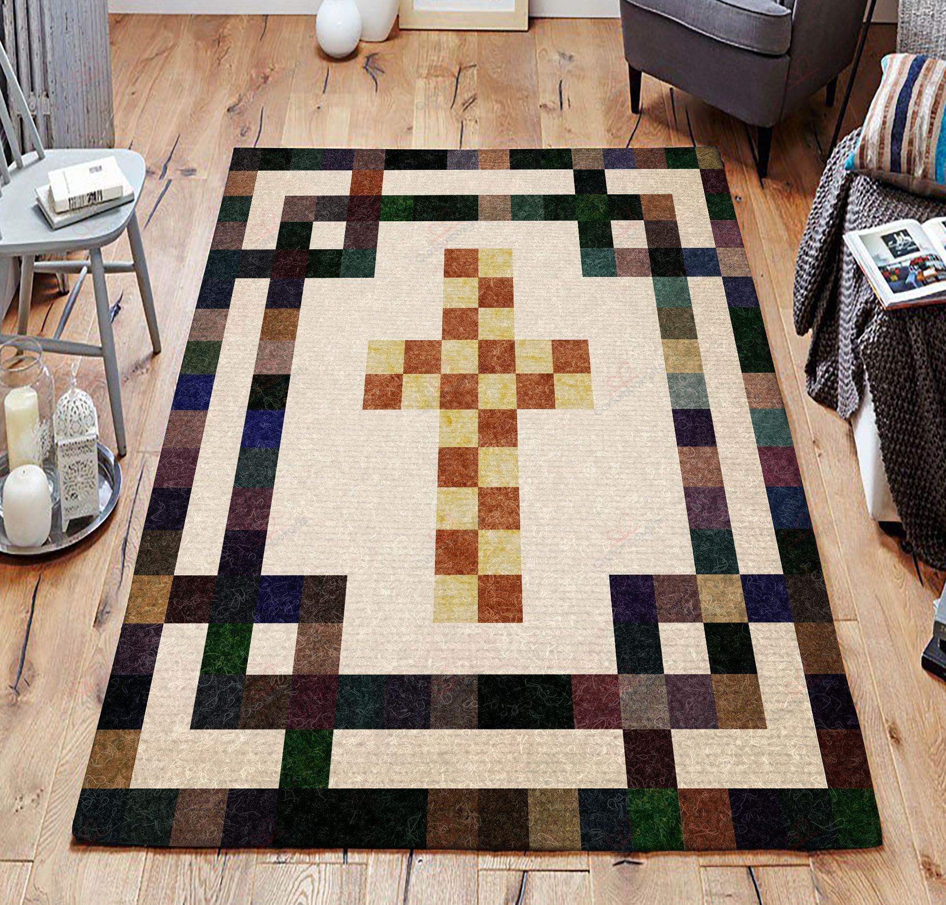 Christian Cross Rug Sport Decor Gift Floor Decor Living Room Carpet Rug Area Rug - 9e396922cba7 Christian Cross Rug Sport Decor Gift Floor Decor Living Room Carpet Rug Area Rug - 9e396922cba7