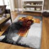 Christian Lion My God My King Rug Sport Decor Gift Floor Decor Living Room Carpet Rug Area Rug - 03c6d7aef701