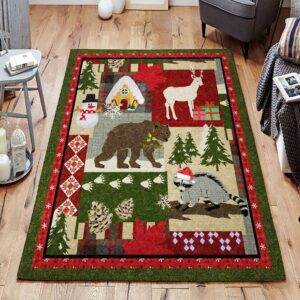 Christmas 2 Rug Sport Decor Gift Floor Decor Living Room Carpet Rug Area Rug - bfd6c82b6124
