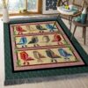 Christmas Birds Rug Sport Decor Gift Floor Decor Living Room Carpet Rug Area Rug - 54a5254c0b8c