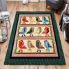 Christmas Birds Rug Sport Decor Gift Floor Decor Living Room Carpet Rug Area Rug - 86ccfa5479d1