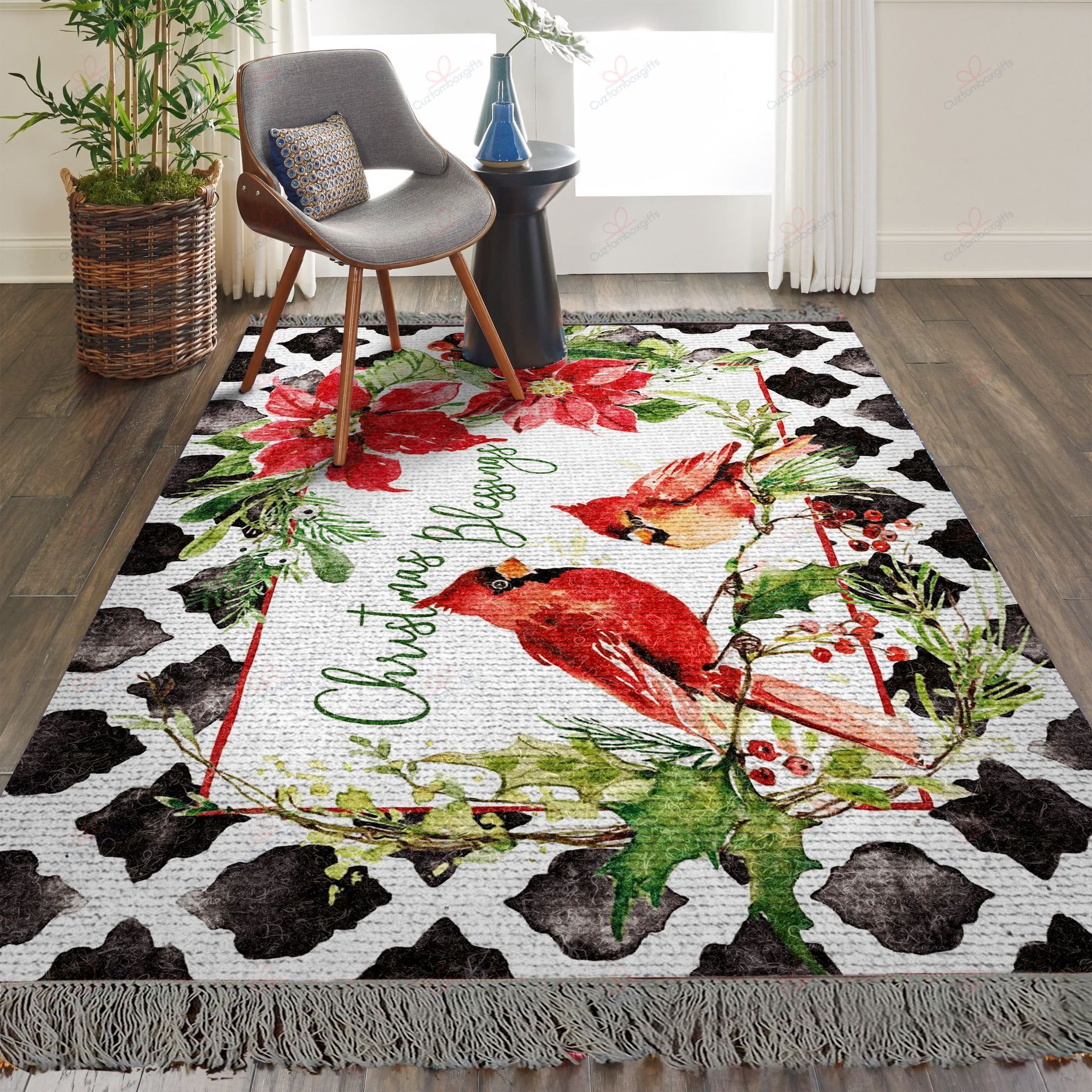 Christmas Cardinal Blessings Rug Sport Decor Gift Floor Decor Living Room Carpet Rug Area Rug - 723027bb8c70 Christmas Cardinal Blessings Rug Sport Decor Gift Floor Decor Living Room Carpet Rug Area Rug - 723027bb8c70
