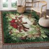 Christmas Cardinal Wreath Rug Sport Decor Gift Floor Decor Living Room Carpet Rug Area Rug - 6f1f9cab416b