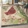 Christmas Cardinals Rug Sport Decor Gift Floor Decor Living Room Carpet Rug Area Rug - 24bf4370da71
