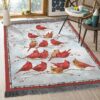 Christmas Cardinals Tree 3 Rug Sport Decor Gift Floor Decor Living Room Carpet Rug Area Rug - 5414bc6596f8