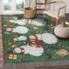 Christmas Dancing Snowmans Rug Sport Decor Gift Floor Decor Living Room Carpet Rug Area Rug - 0364c75dcca5