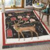 Christmas Deer Rug Sport Decor Gift Floor Decor Living Room Carpet Rug Area Rug - c960d4bd0ee6