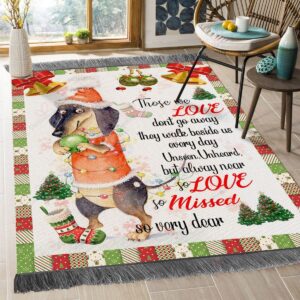 Christmas Dog 2 Rug Sport Decor Gift Floor Decor Living Room Carpet Rug Area Rug - a3e3ddc878e9
