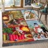 Christmas Dog Rug Sport Decor Gift Floor Decor Living Room Carpet Rug Area Rug - d316ac3c8383