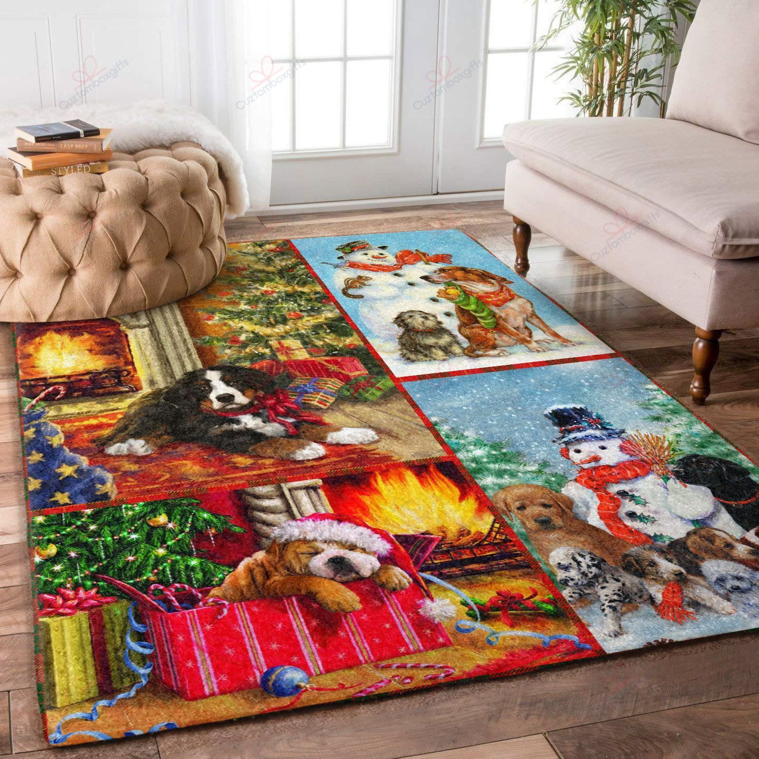 Christmas Dog Rug Sport Decor Gift Floor Decor Living Room Carpet Rug Area Rug - a1a74ffe06c2 Christmas Dog Rug Sport Decor Gift Floor Decor Living Room Carpet Rug Area Rug - a1a74ffe06c2