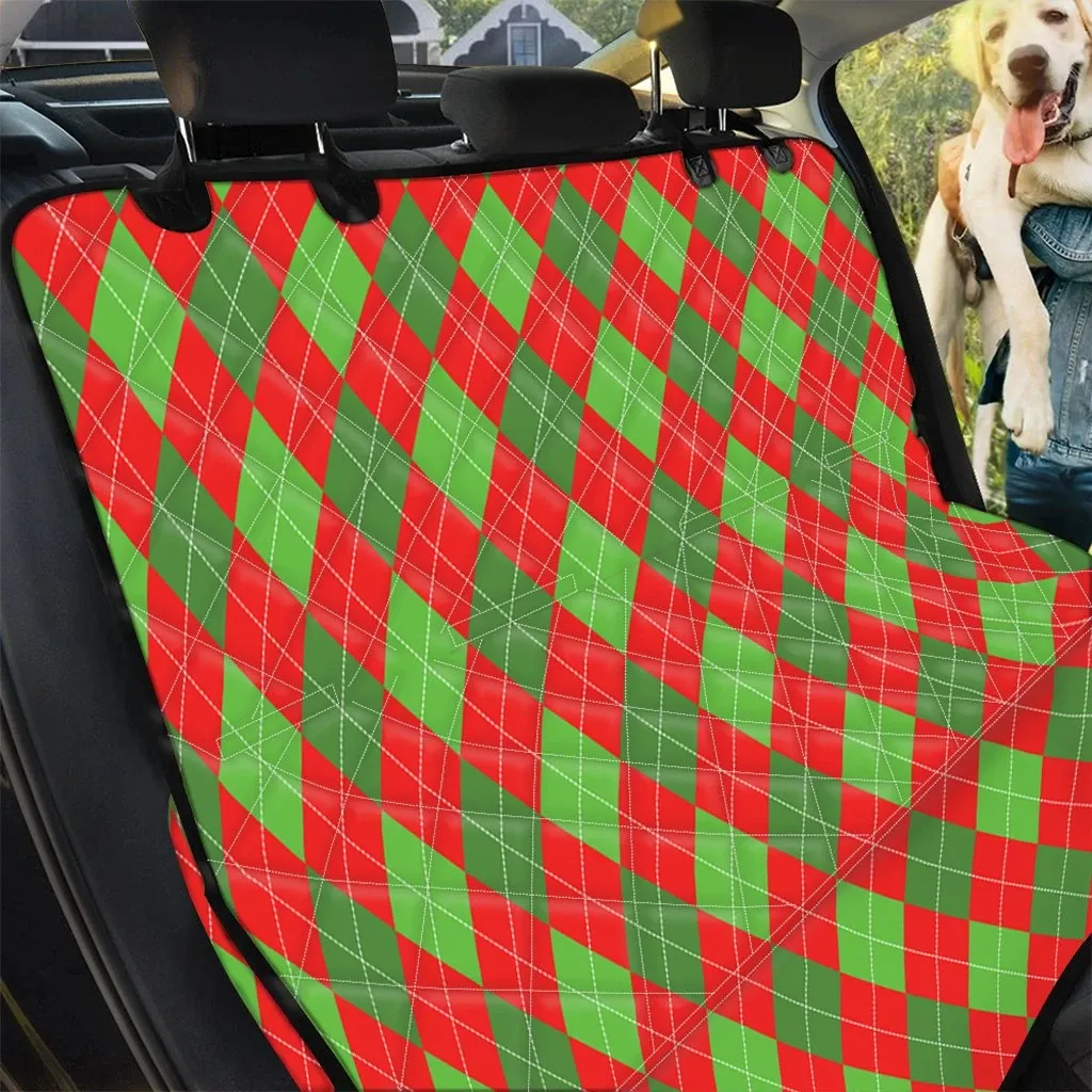 Christmas Green And Red Argyle Car Back Seat Cover Dog Car Seat Covers - 7b0d55e5d3cc Christmas Green And Red Argyle Car Back Seat Cover Dog Car Seat Covers - 7b0d55e5d3cc