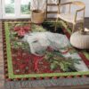 Christmas Horse Rug Sport Decor Gift Floor Decor Living Room Carpet Rug Area Rug - b152a458ff74