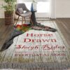 Christmas Horse Rug Sport Decor Gift Floor Decor Living Room Carpet Rug Area Rug - 404f285b3dc9