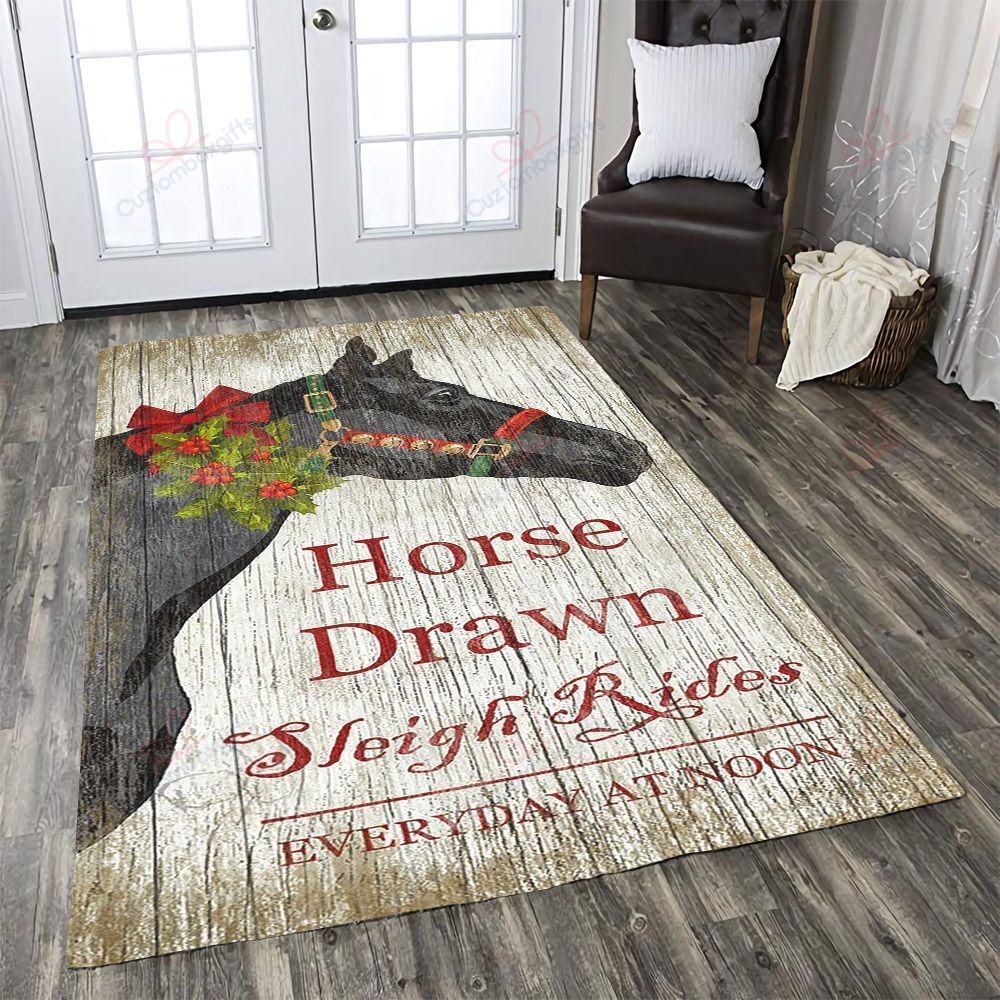 Christmas Horse Rug Sport Decor Gift Floor Decor Living Room Carpet Rug Area Rug - a92b8796c768 Christmas Horse Rug Sport Decor Gift Floor Decor Living Room Carpet Rug Area Rug - a92b8796c768