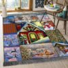 Christmas House Rug Sport Decor Gift Floor Decor Living Room Carpet Rug Area Rug - 1b622967cb53