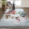 Christmas Merry Berry Bright Farmhouse Snowman Scene Rug Sport Decor Gift Floor Decor Living Room Carpet Rug Area Rug - c46484002de5