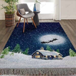 Christmas Night Rug Sport Decor Gift Floor Decor Living Room Carpet Rug Area Rug - e41d8184fe36