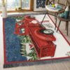 Christmas Red Truck 4 Rug Sport Decor Gift Floor Decor Living Room Carpet Rug Area Rug - b420bc586cf0