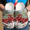 Christmas Red Truck 618 Crocs Clog Crocband Clog Comfortable Classic Clog Water Shoes For Mens And Womens
