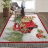 Christmas Red Truck Rug Sport Decor Gift Floor Decor Living Room Carpet Rug Area Rug - d9aae8783c53