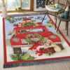 Christmas Red Truck Season Of Joy With Labrador Retriever Rug Sport Decor Gift Floor Decor Living Room Carpet Rug Area Rug - 763b97867a5d