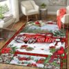 Christmas Red Truck Snowy Cardinals Rug Sport Decor Gift Floor Decor Living Room Carpet Rug Area Rug - 2a1cbd6dcd4e