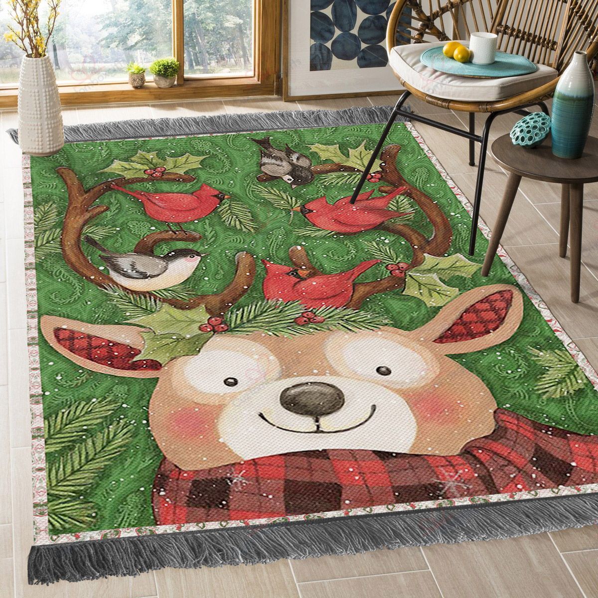 Christmas Reindeer And Cardinals 2 Rug Sport Decor Gift Floor Decor Living Room Carpet Rug Area Rug - c5b93c6b3ccd Christmas Reindeer And Cardinals 2 Rug Sport Decor Gift Floor Decor Living Room Carpet Rug Area Rug - c5b93c6b3ccd