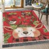 Christmas Reindeer And Cardinals Rug Sport Decor Gift Floor Decor Living Room Carpet Rug Area Rug - 366a05c411b0