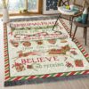 Christmas Rules Rug Sport Decor Gift Floor Decor Living Room Carpet Rug Area Rug - ba8870b098c6