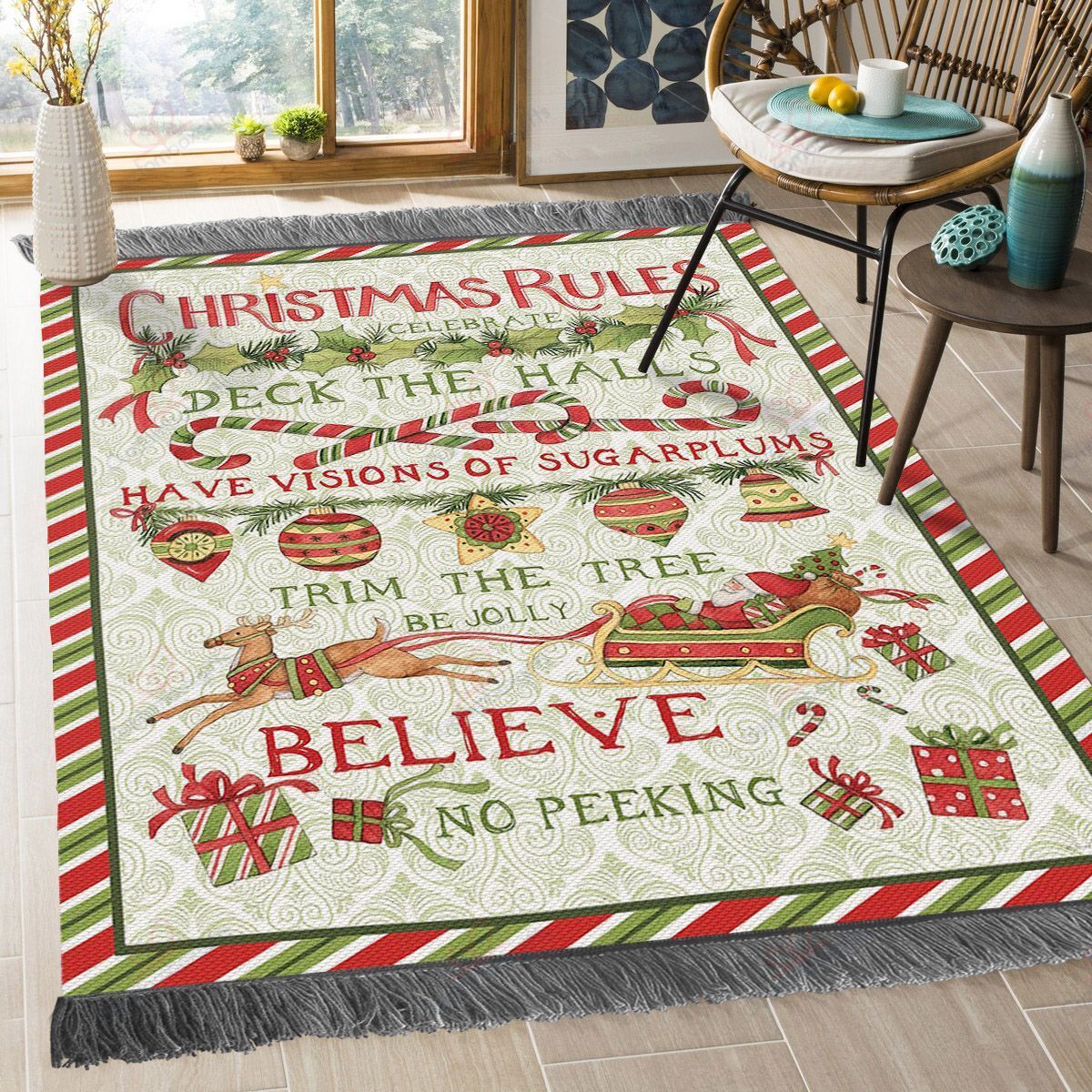 Christmas Rules Rug Sport Decor Gift Floor Decor Living Room Carpet Rug Area Rug - ba8870b098c6 Christmas Rules Rug Sport Decor Gift Floor Decor Living Room Carpet Rug Area Rug - ba8870b098c6