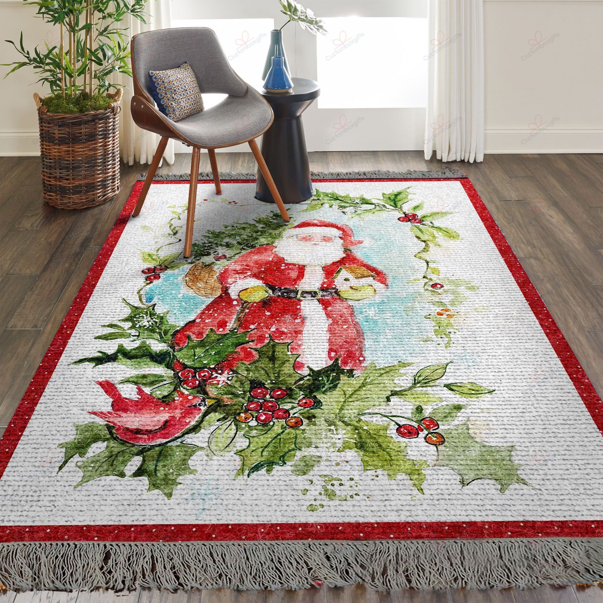 Christmas Santa Claus Cardinal Rug Sport Decor Gift Floor Decor Living Room Carpet Rug Area Rug - c5c84bfd2ed2 Christmas Santa Claus Cardinal Rug Sport Decor Gift Floor Decor Living Room Carpet Rug Area Rug - c5c84bfd2ed2