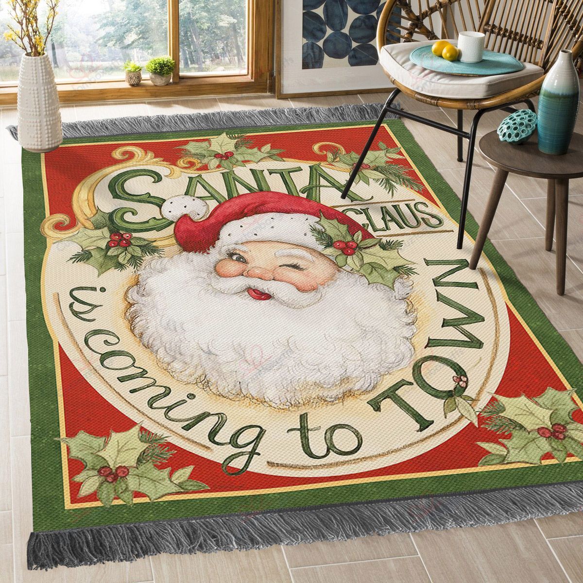 Christmas Santa Claus Is Coming To Town Rug Sport Decor Gift Floor Decor Living Room Carpet Rug Area Rug - 5667b283544d Christmas Santa Claus Is Coming To Town Rug Sport Decor Gift Floor Decor Living Room Carpet Rug Area Rug - 5667b283544d