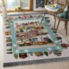Christmas Scene Rug Sport Decor Gift Floor Decor Living Room Carpet Rug Area Rug - cfc28e61c5c7