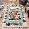Christmas Scene Rug Sport Decor Gift Floor Decor Living Room Carpet Rug Area Rug - 7d303e2fc53a