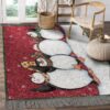 Christmas Snowman And Penguin Playing 2 Rug Sport Decor Gift Floor Decor Living Room Carpet Rug Area Rug - baf5033ed46b