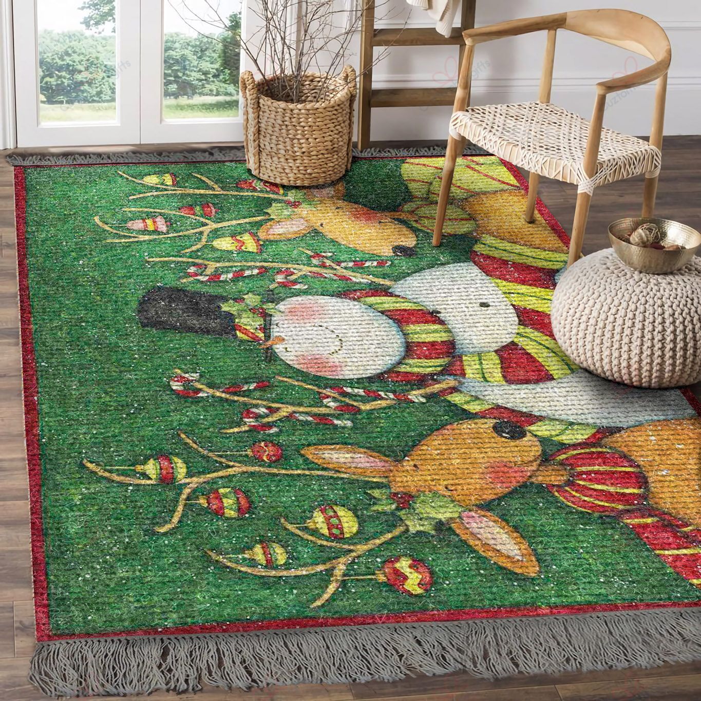 Christmas Snowman And Reindeers Rug Sport Decor Gift Floor Decor Living Room Carpet Rug Area Rug - 1ef5b38a80d0 Christmas Snowman And Reindeers Rug Sport Decor Gift Floor Decor Living Room Carpet Rug Area Rug - 1ef5b38a80d0