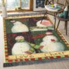 Christmas Snowman Collage Rug Sport Decor Gift Floor Decor Living Room Carpet Rug Area Rug - 33ae55de0cac