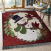Christmas Snowman Rug Sport Decor Gift Floor Decor Living Room Carpet Rug Area Rug - 83f9c5712327