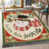 Christmas Snowman Is On His Way Rug Sport Decor Gift Floor Decor Living Room Carpet Rug Area Rug - 67aa0bd1e6d9