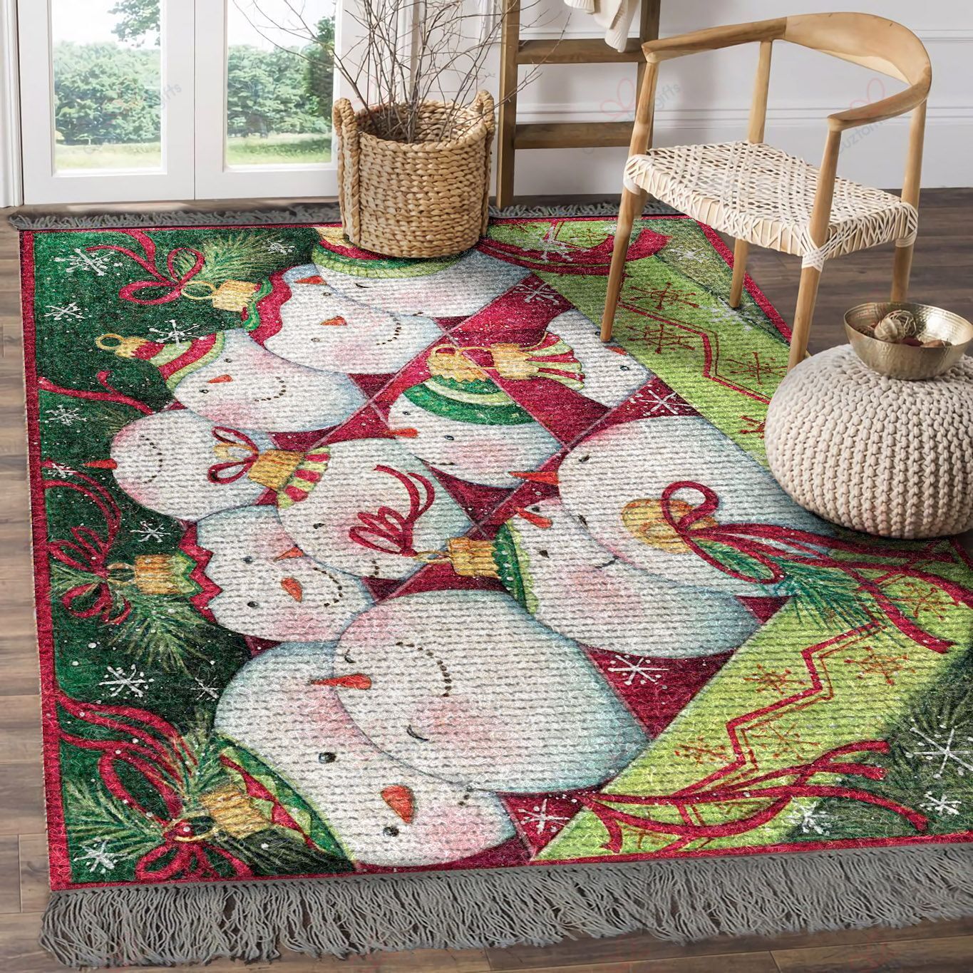 Christmas Snowman Ornament Balls Rug Sport Decor Gift Floor Decor Living Room Carpet Rug Area Rug - fadd233166ac Christmas Snowman Ornament Balls Rug Sport Decor Gift Floor Decor Living Room Carpet Rug Area Rug - fadd233166ac