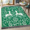 Christmas Stencil Deer 2 Rug Sport Decor Gift Floor Decor Living Room Carpet Rug Area Rug - f01c5b7cf060