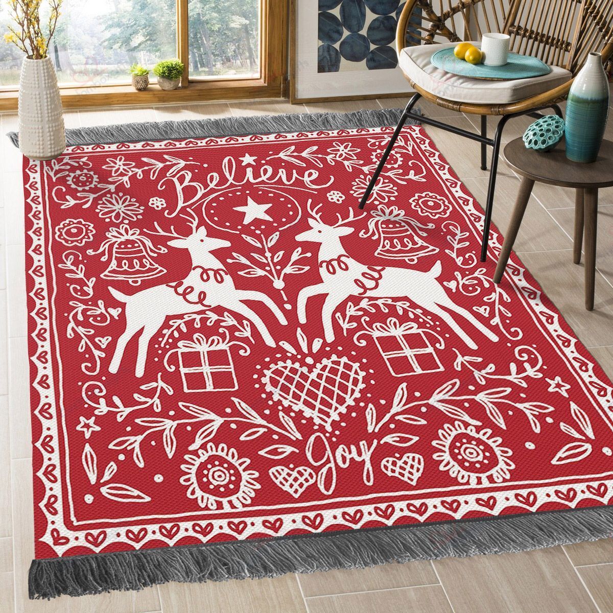 Christmas Stencil Deer Rug Sport Decor Gift Floor Decor Living Room Carpet Rug Area Rug - c0e198cd34e6 Christmas Stencil Deer Rug Sport Decor Gift Floor Decor Living Room Carpet Rug Area Rug - c0e198cd34e6