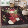 Christmas Stocking Cardinals Rug Sport Decor Gift Floor Decor Living Room Carpet Rug Area Rug - 605c6aa838db