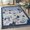 Christmas Village Rug Sport Decor Gift Floor Decor Living Room Carpet Rug Area Rug - 8621bc44f61f