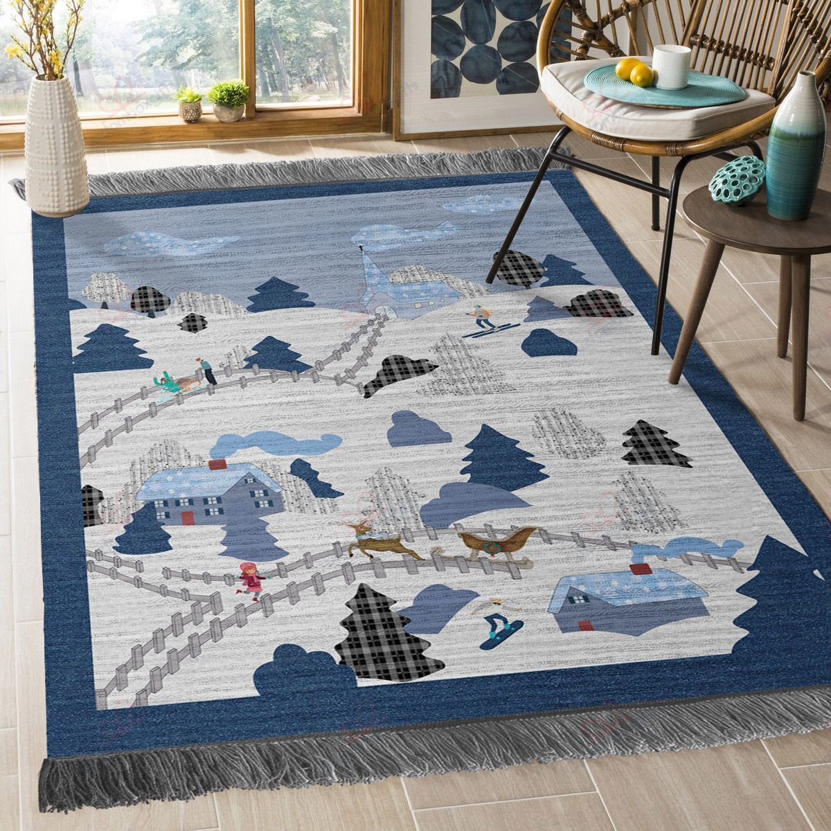 Christmas Village Rug Sport Decor Gift Floor Decor Living Room Carpet Rug Area Rug - 8621bc44f61f Christmas Village Rug Sport Decor Gift Floor Decor Living Room Carpet Rug Area Rug - 8621bc44f61f
