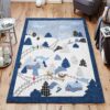 Christmas Village Rug Sport Decor Gift Floor Decor Living Room Carpet Rug Area Rug - 2c3ed32373b6