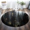 Church Round Carpet Floor Rug Living Room Bedroom Decor Round Area Rug Carpet