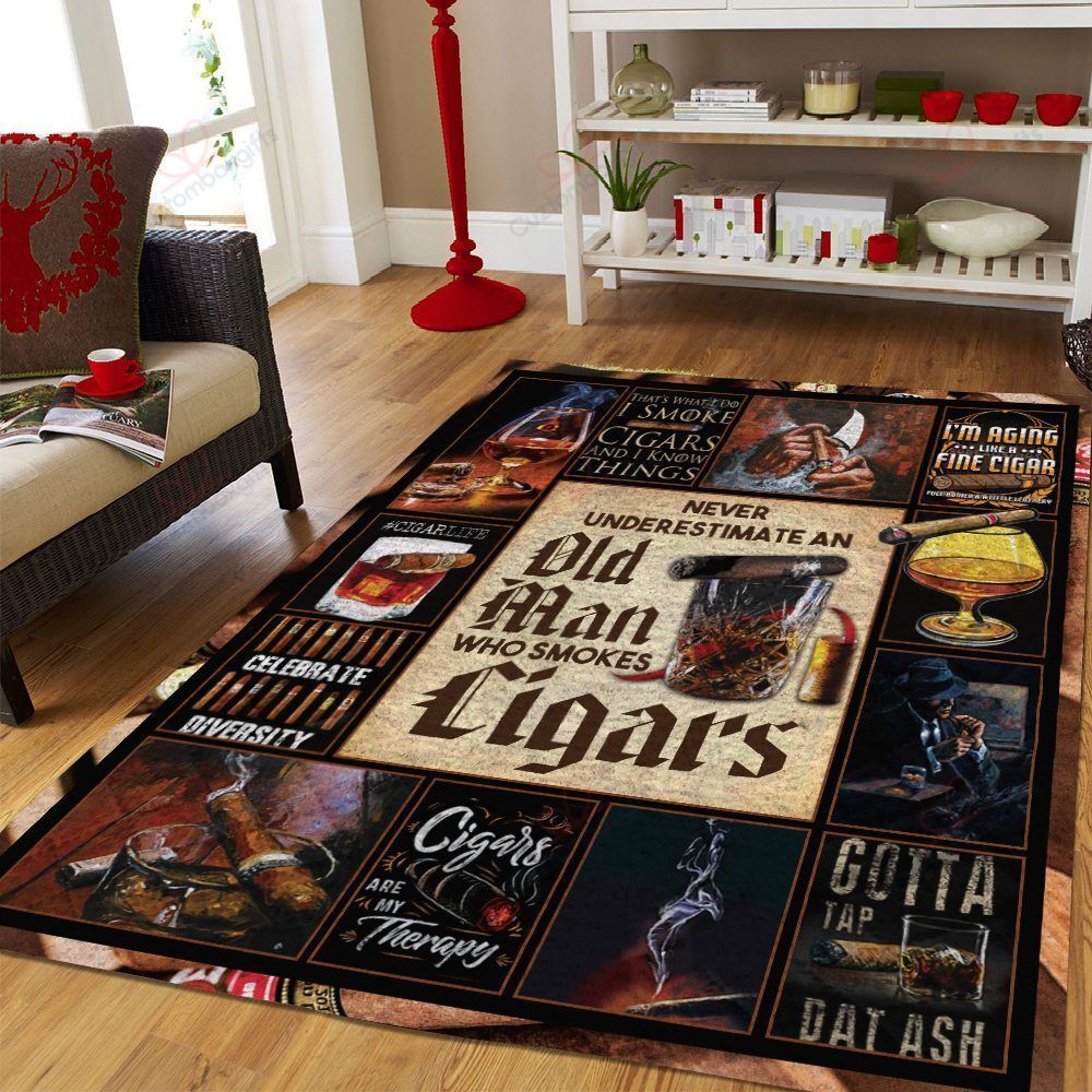 Cigars Are My Therapy Rug Sport Decor Gift Floor Decor Living Room Carpet Rug Area Rug - 216cb0fab8a0 Cigars Are My Therapy Rug Sport Decor Gift Floor Decor Living Room Carpet Rug Area Rug - 216cb0fab8a0