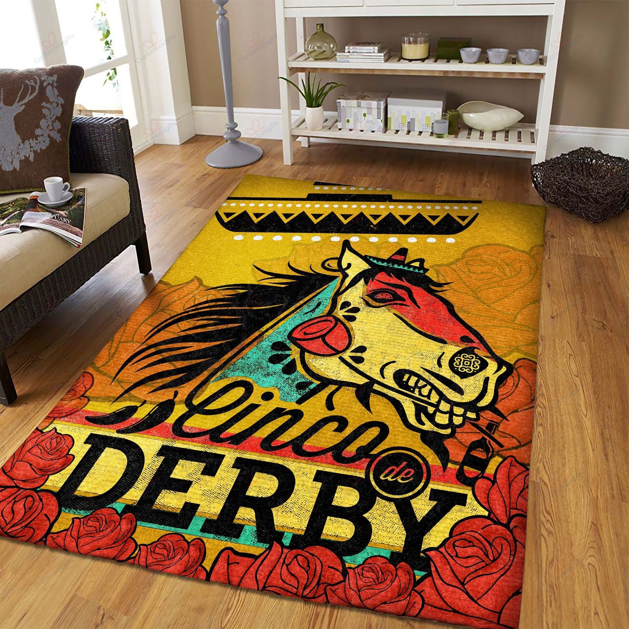 Cinco De Derby Rug Sport Decor Gift Floor Decor Living Room Carpet Rug Area Rug - 44dc601d5b1c Cinco De Derby Rug Sport Decor Gift Floor Decor Living Room Carpet Rug Area Rug - 44dc601d5b1c